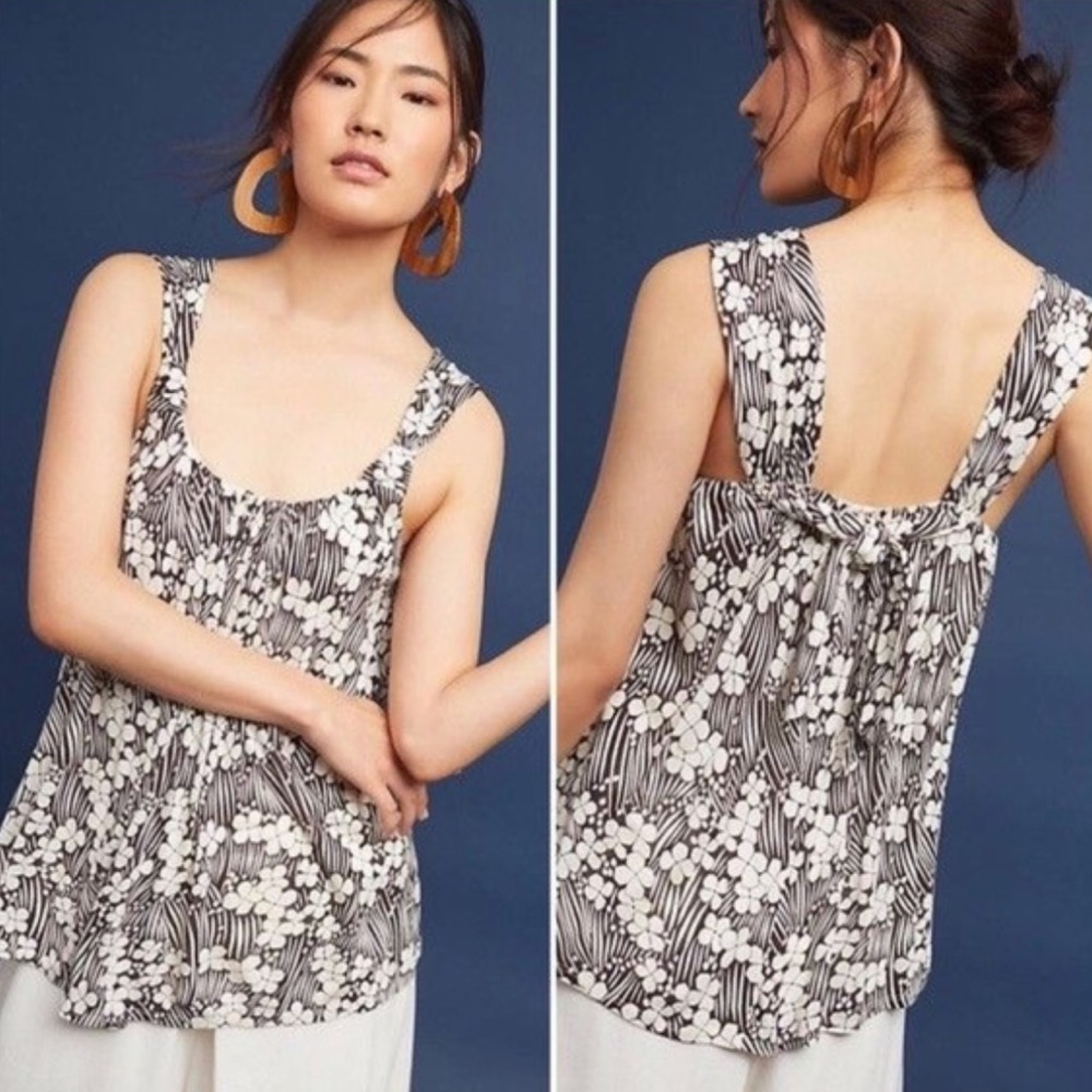 ANTHROPOLOGIE • vanessa virginia ivory lined tank